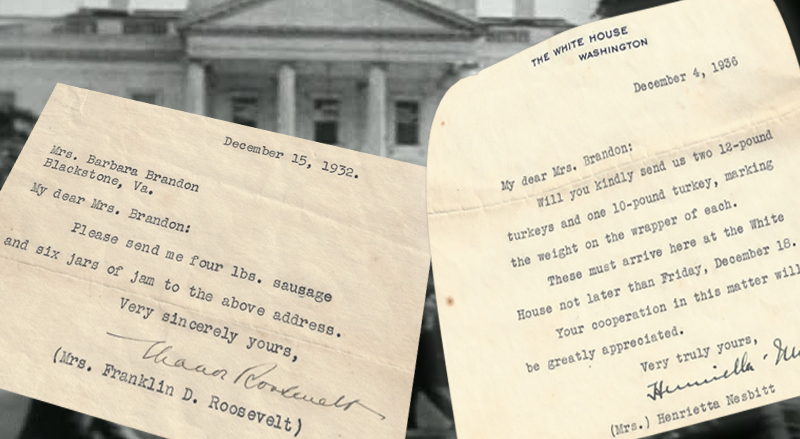 Historic letters from the Brandon family farm