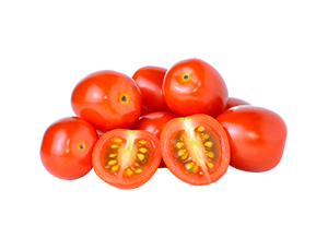 Ripe organic tomatoes on the vine